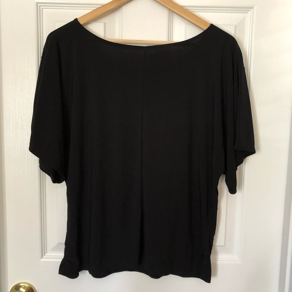 Beaded Black Top - Picture 2 of 3